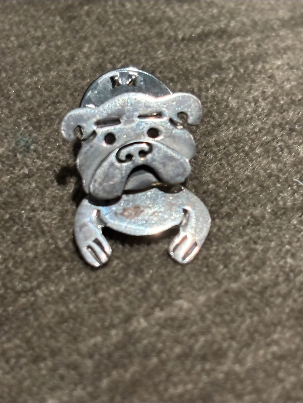.925 Sterling Silver Fine Jewelry Dog Pug Brooch